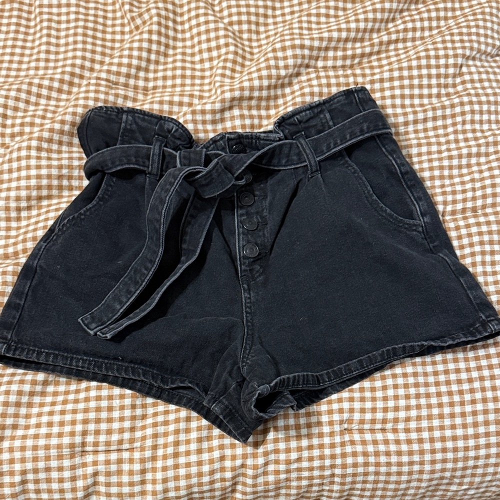 American Eagle Outfitters High Waist Black Shorts